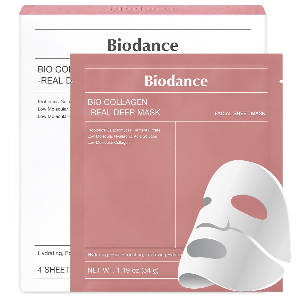 BIODANCE - Bio-Collagen Real Deep Mask 1 Box (4ea) - قناع عميق بالكولاجين الحيوي من بايودانس - علبة واحدة (4 قطع)