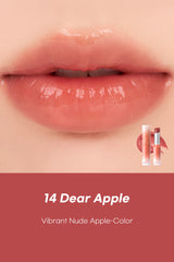 Rom&nd  - GLASTING MELTING BALM 14.Dear Apple - بالم الزجاحي رقم 14 من روماند