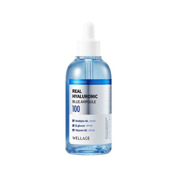 Wellage - Real Hyaluronic Blue 100 Ampoule 60ml - سيروم الهيالورونيك بلو من ولاج