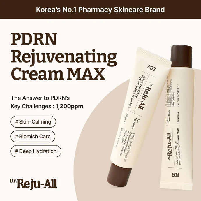 Dr.Reju-All - Advanced PDRN Rejuvenating Cream max 60ml - كريم البي دي آر ان المتطور لتجديد البشرة من دكتور ريجوال 60مل