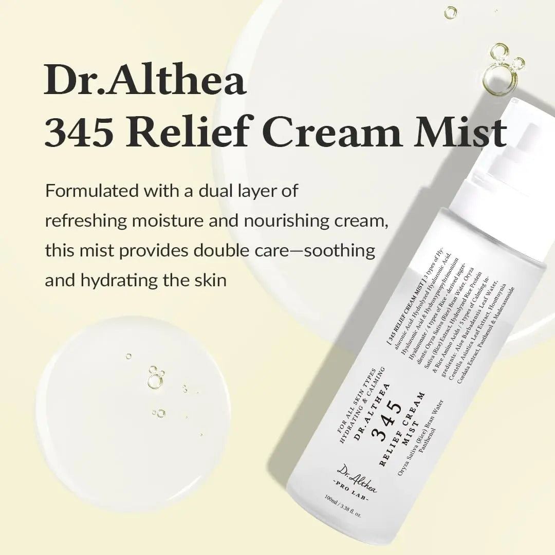 Dr.Althea - 345 Relief Cream Mist 60ml - مست 345 من دكتور الثيا 60مل