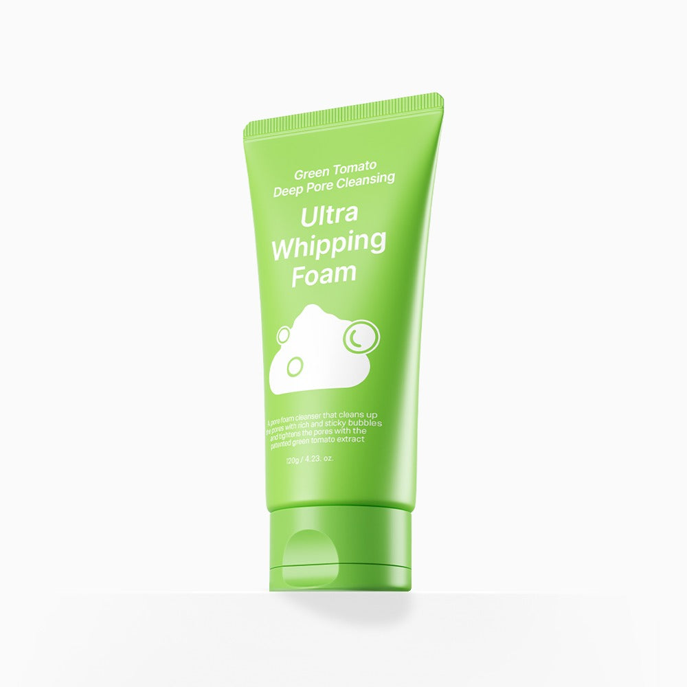 Sungboon Editor - Green Tomato Deep Pore Cleansing Ultra Whipping Foam - الغسول الرغوي من سنقبون ادتور