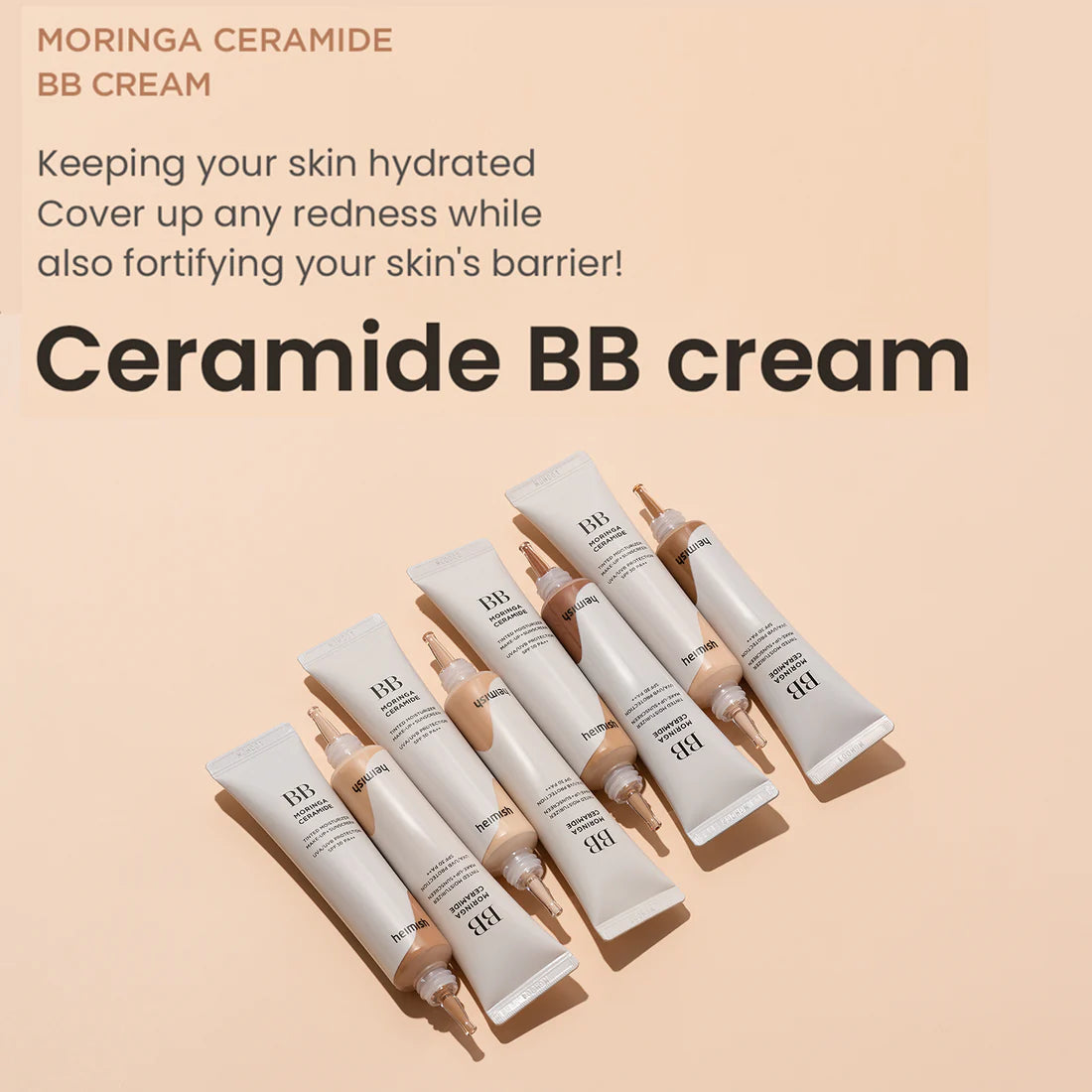 heimish - Moringa Ceramide BB Cream SPF 30 PA++ 19 Fair Beige - بيبي كريم فير بيج من هيمش