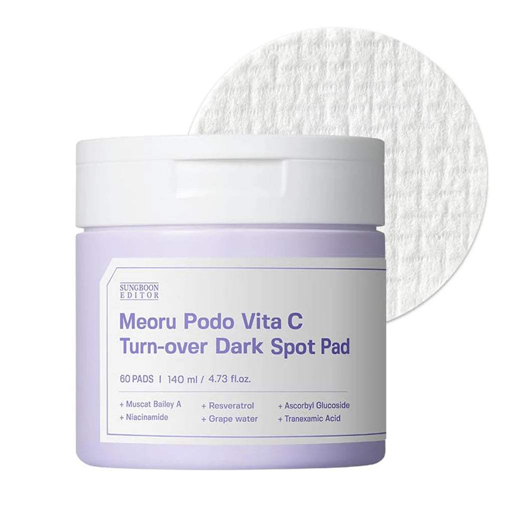 Sungboon Editor Meoru Podo Vita C Turn-over Dark Spot Pad 60pcs - لبادات تفتيح البقع الداكنة من سنقبون ادتور