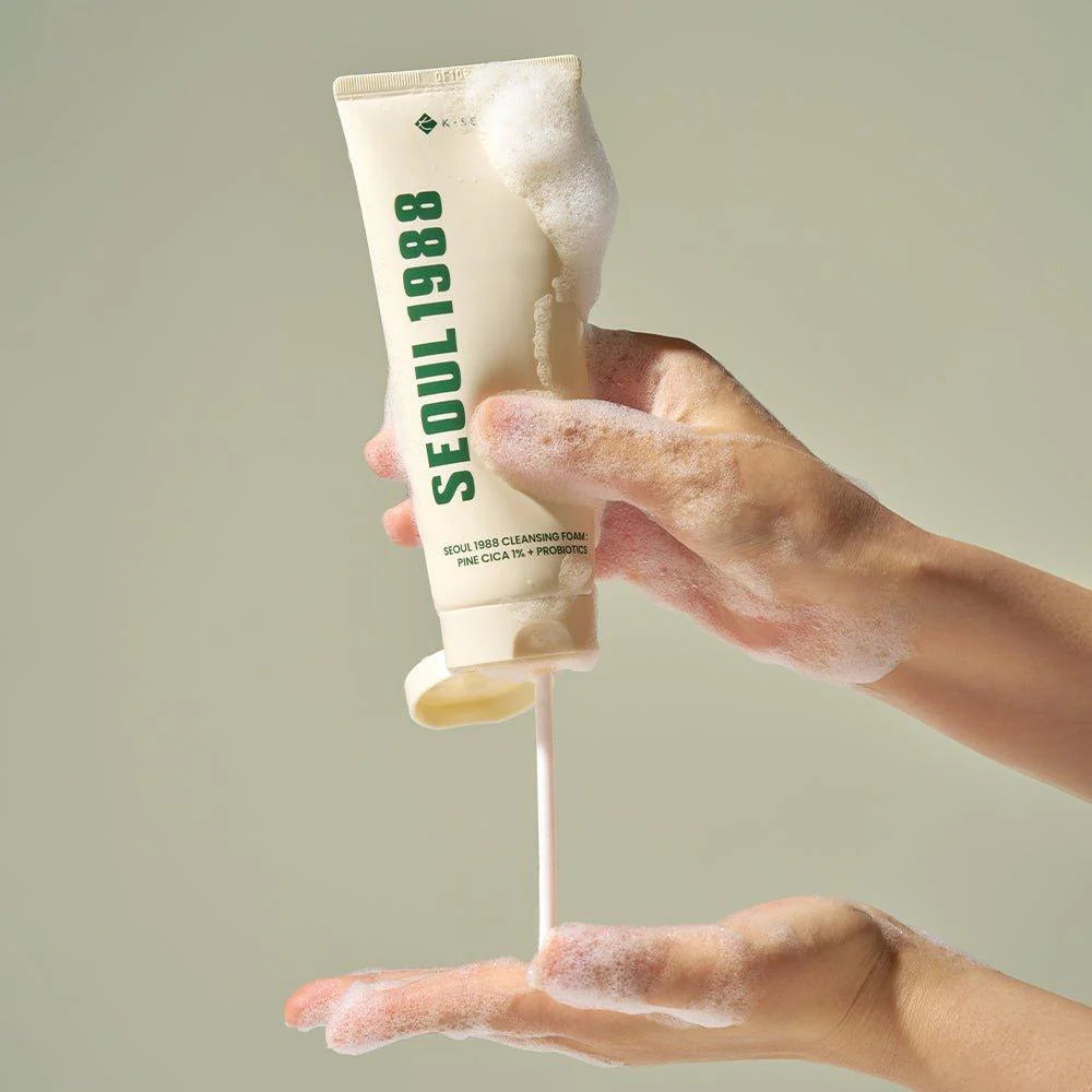 KSECRET - SEOUL 1988 Cleansing Foam : Pine Cica 1% + Probiotics 150ml - الغسول الرغوي من ك سيكرت 150مل