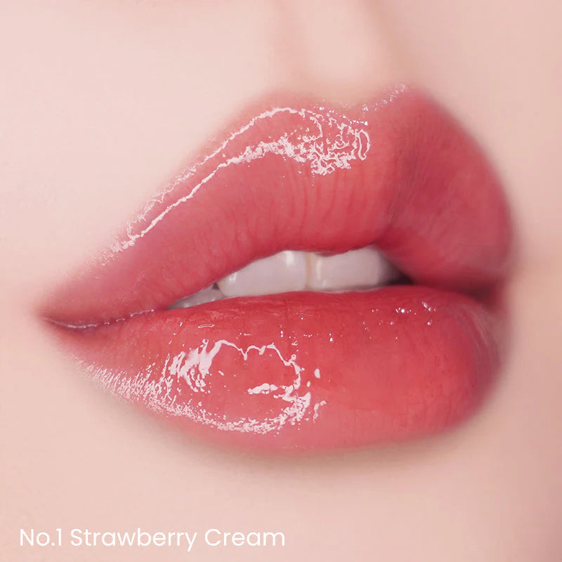 Unleashia - Popcorn Syrup Lip Plumper No.1 Strawberry Cream- تنت مكبر الشفايف رقم 1 من انليشيا