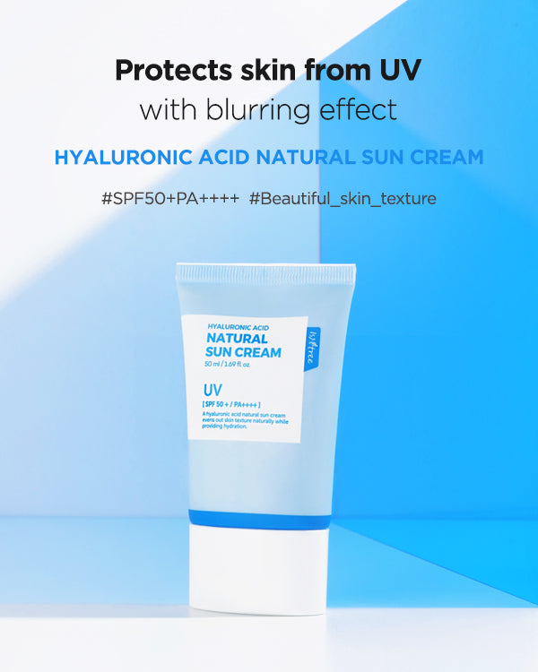 Isntree - hyaluronic acid natural sun cream 50ml - واقي الشمس الطبيعي من ازنتري 50مل